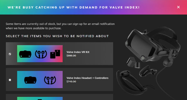 Valves Index Headset Is Sold Out And Vr ‘half Life Isnt Even Here Yet Efr Technology Group 0156