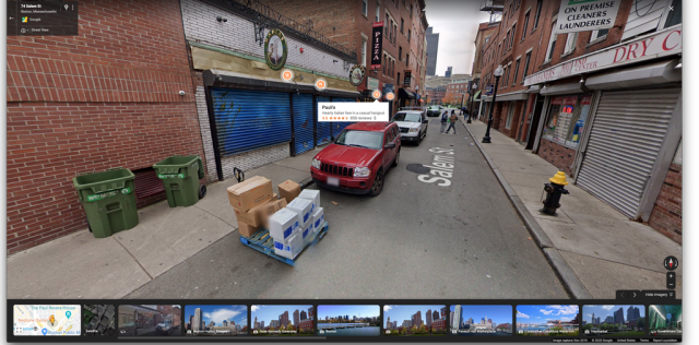 Google Street View overlay