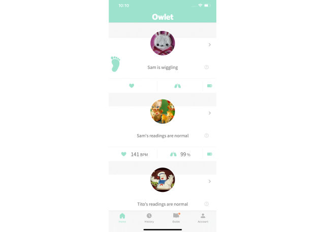 Owlet app